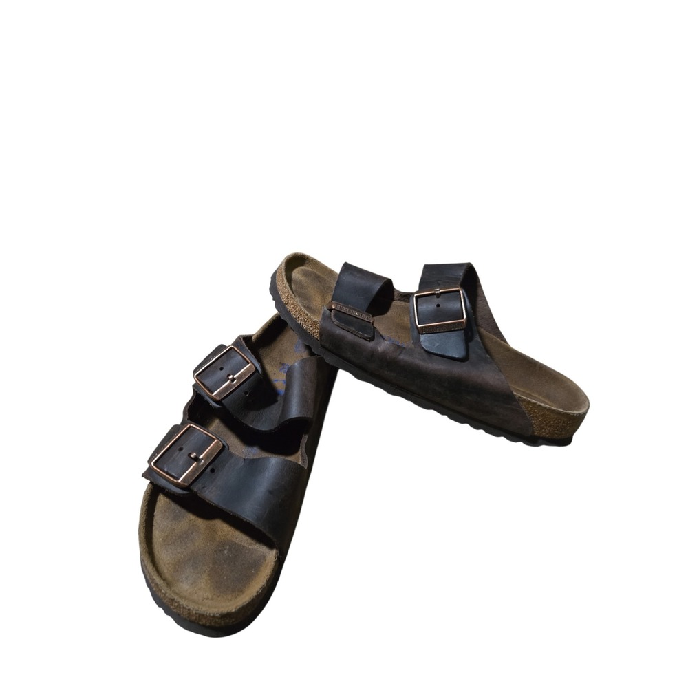Birkenstock Arizona Oiled Leather Sandals Tobacco Brown EU 39 Buckle - Picture 9 of 13